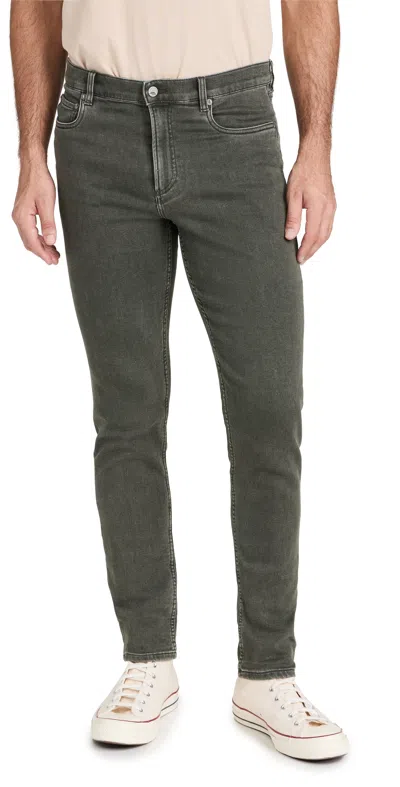 Faherty Terry Five-pocket Stretch Pants In Fall Olive