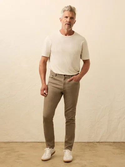 Faherty Stretch Terry 5-pocket Pants In Brown