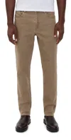 Faherty Stretch Terry 5 Pocket Pants Dark Rye In Brown