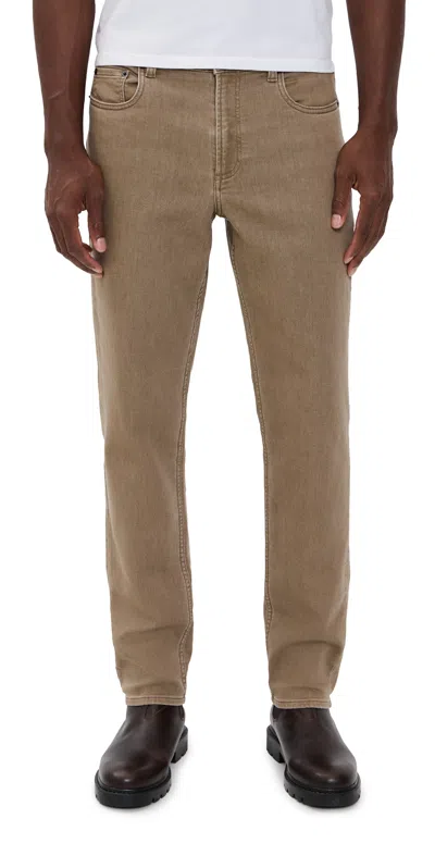 Faherty Stretch Terry 5 Pocket Pants Dark Rye In Brown