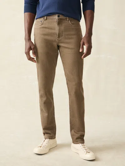 Faherty Stretch Terry 5-pocket Pants In Driftwood