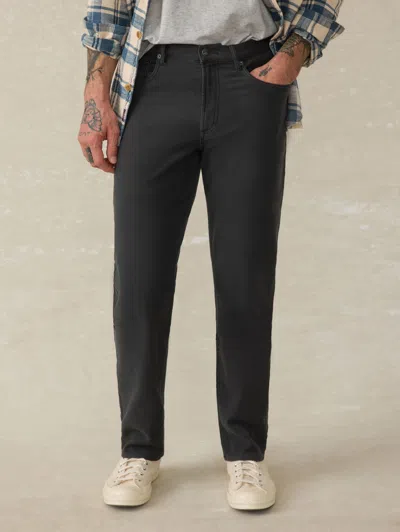 Faherty Stretch Terry 5-pocket Pants In Onyx Black