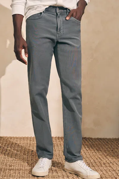 Faherty Stretch Terry 5-pocket Pants In Slate