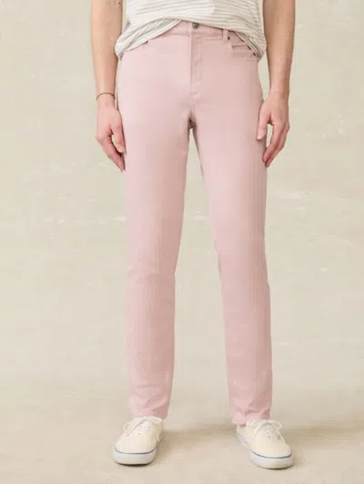 Faherty Stretch Terry 5-pocket Pants In Spring Quartz