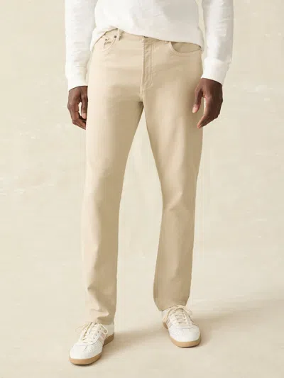 Faherty Stretch Terry 5-pocket Pants In Stone