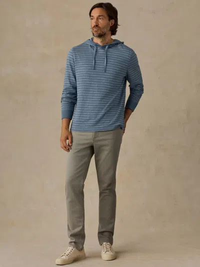 Faherty Stretch Terry 5-pocket Athletic Fit Pants In Blue