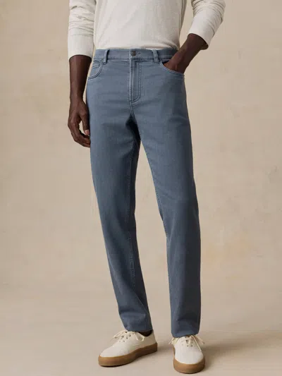 Faherty Stretch Terry 5-pocket Pants In Dark Slate