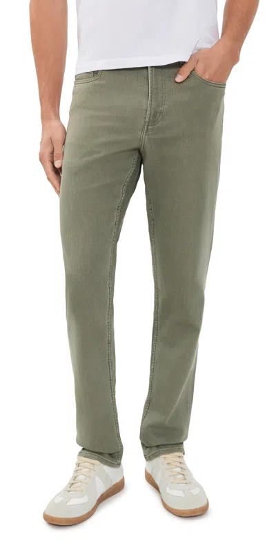 Faherty Stretch Terry 5-pocket Pants Island Olive In Green