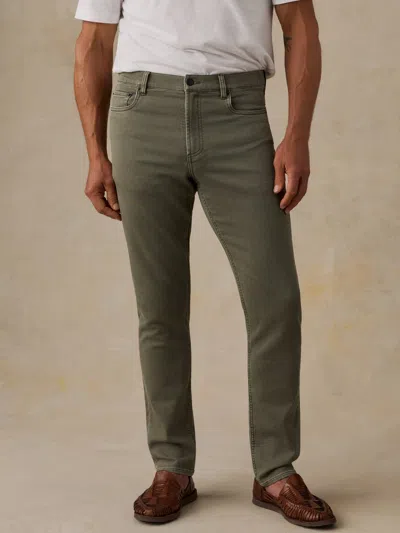 Faherty Stretch Terry 5-pocket Pants In Green