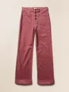 Faherty Stretch Terry Cord Patch Pocket Pants In Red
