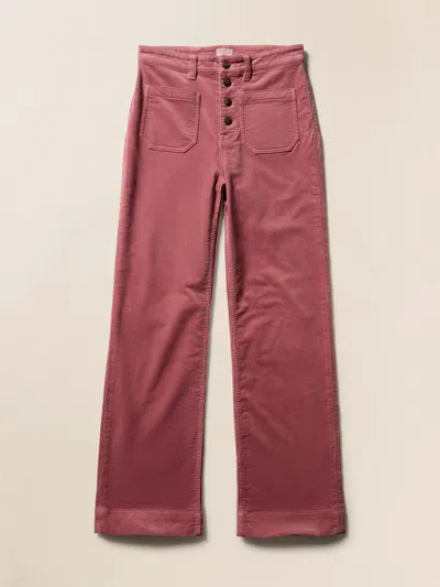 Faherty Stretch Terry Cord Patch Pocket Pants In Red