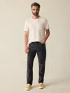 Faherty Stretch Terry Corduroy 5-pocket Pants In Washed Charcoal