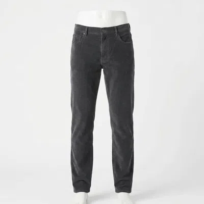 Faherty Stretch Terry Corduroy 5-pocket Pant - 32" In Steel River In Black