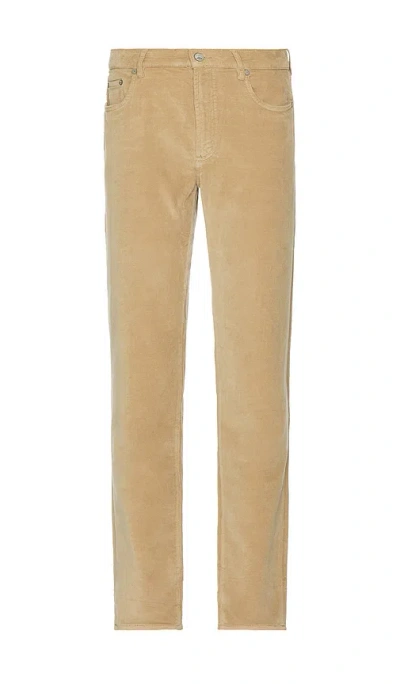 Faherty Stretch Terry Corduroy Pant In Brown