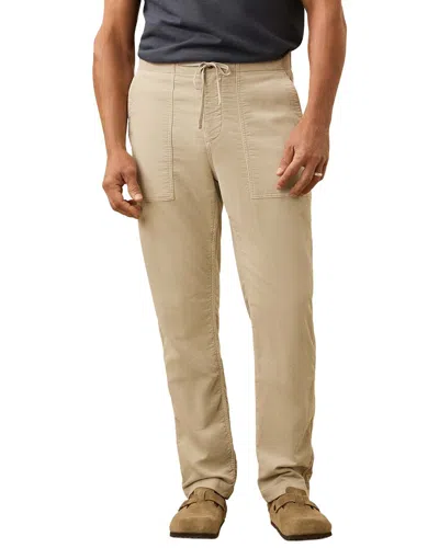 Faherty Stretch Terry Corduroy Utility Pant In Grey