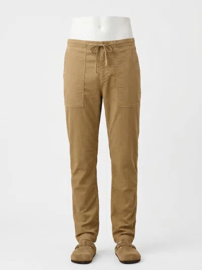 Faherty Stretch Terry Corduroy Utility Pant In Barley In Brown
