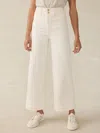 Faherty Stretch Terry Harbor Ankle Pants In Egret