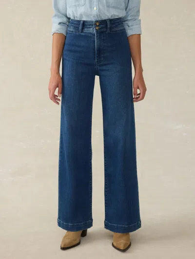 Faherty Stretch Terry Harbor Pants In Creekstone Wash