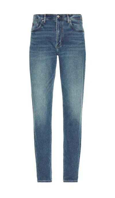FAHERTY STRETCH TERRY INDIGO 5 POCKET JEANS