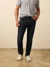 Faherty Stretch Terry Indigo 5 Pocket Pants In Black