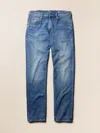 Faherty Stretch Terry Indigo 5-pocket Pants In Blue