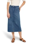 Faherty Stretch Terry Midi Skirt In Riverton
