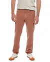Faherty Stretch Terry Athletic Fit Pant In Brown