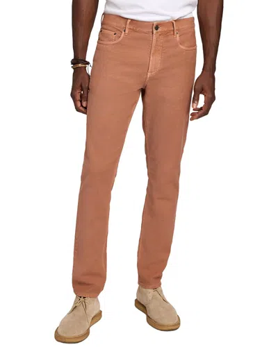 Faherty Stretch Terry Athletic Fit Pant In Brown