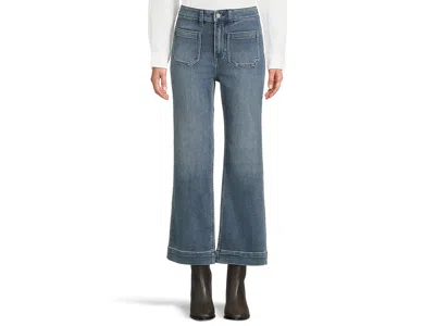 Faherty Stretch Terry Patch Pocket Ankle Pants In Blue