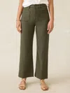 Faherty Stretch Terry Patch Pocket Pants Forest Olive In Forest Olive