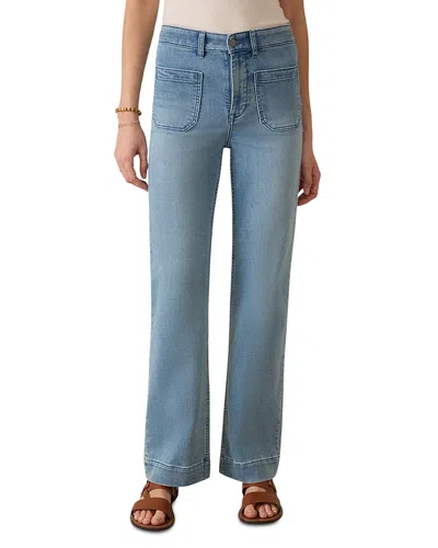 Faherty Stretch Terry Patch Pocket Ankle Pants In Eastern Shore In Multi