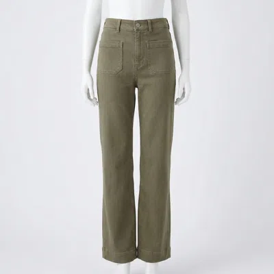 Faherty Stretch Terry Patch Pocket Pant In Coastal Sage In Green
