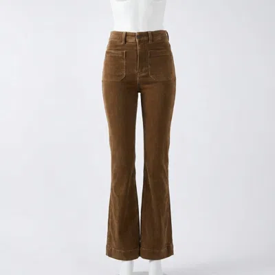 Faherty Stretch Terry Patch Pocket Pant In Walnut In Brown