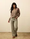 Faherty Stretch Terry Patch Pocket Pants In Brown