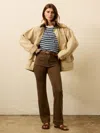 Faherty Stretch Terry Patch Pocket Pants In Brown