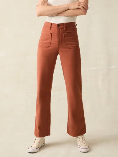Faherty Stretch Terry Patch Pocket Pants In Imperial Topaz