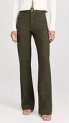 Faherty Stretch Terry Patch Pocket Pants Forest Olive In Multi