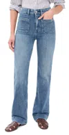 Faherty Stretch Terry Patch Pocket Pants Riverton In Blue