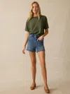Faherty Stretch Terry Patch Pocket Short In Riverton