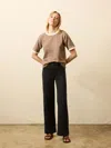 Faherty Stretch Terry Sailor Trouser In Black