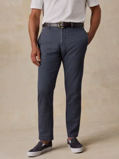 Faherty Stretch Terry Trouser Pants In Blue