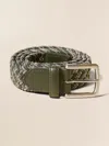 Faherty Stretch Woven Belt In Multi