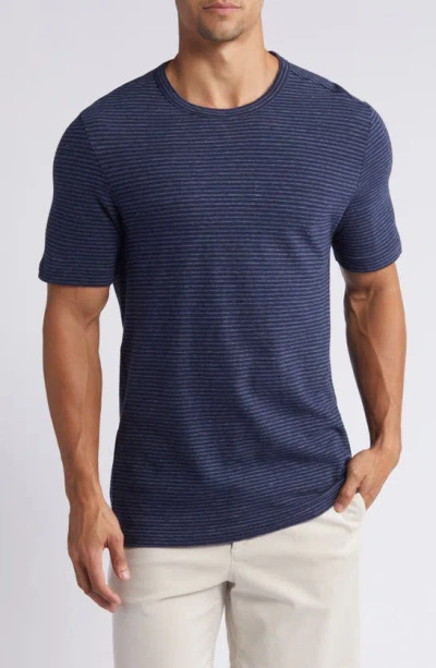 Faherty Men's Vintage Chambray T-shirt In Navy Cove Stripe