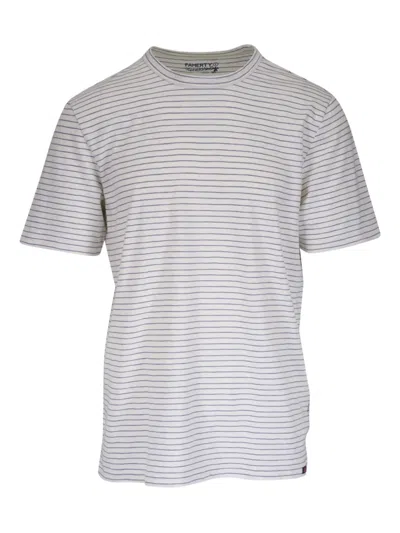 FAHERTY STRIPED CREW-NECK T-SHIRT