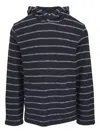 Faherty Striped Hoodie In Blue