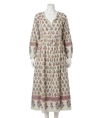 Faherty Suki Dress In Antique Bouquet In Multi