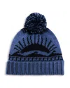Faherty Sun And Wave Novelty Beanie In Blue