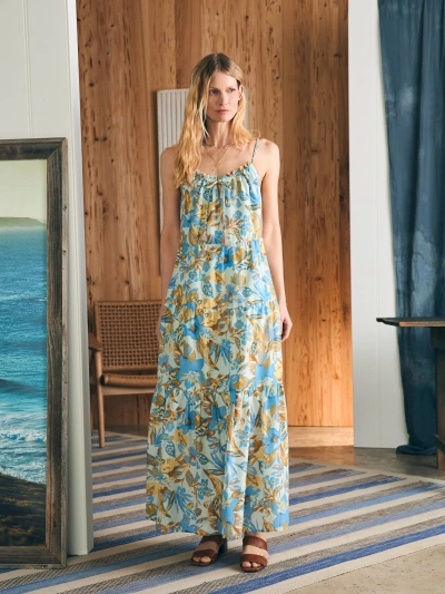 Faherty Sun Chaser Maxi Dress In Paradise Bloom