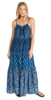 Faherty Sun Chaser Maxi Dress In Sunburst Maxi Print