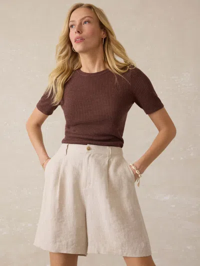FAHERTY SUN STRIDER LINEN SHORT